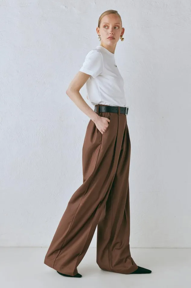 Pants Women VRG GRL Zola Pants Chocolate