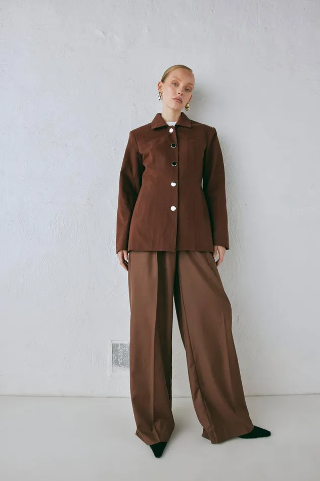 Pants Women VRG GRL Zola Pants Chocolate