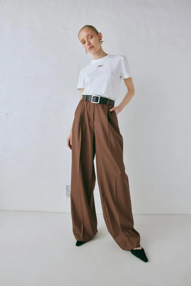 Pants Women VRG GRL Zola Pants Chocolate