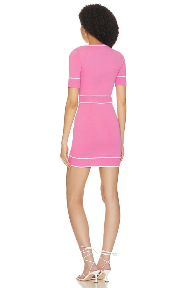 Pearl Mini Dress Pink and White Women Lovers and Friends Dresses
