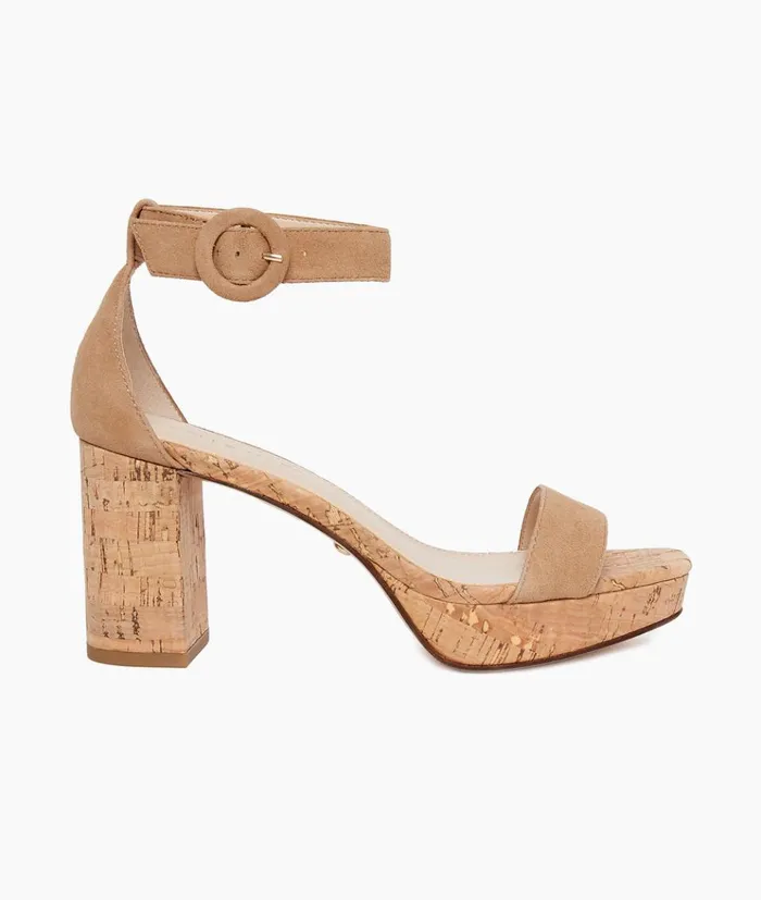 Pelle Moda Amari Platform 8211 Latte Latte Kid Suede Women High Heels