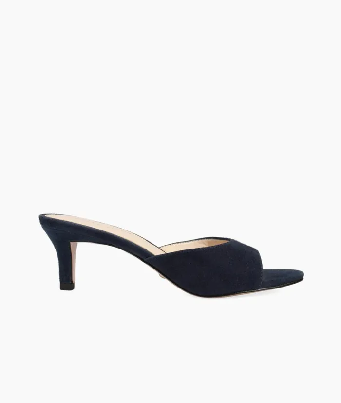 Pelle Moda Balin Slide 8211 Midnight Midnight Kid Suede Women Low Heels