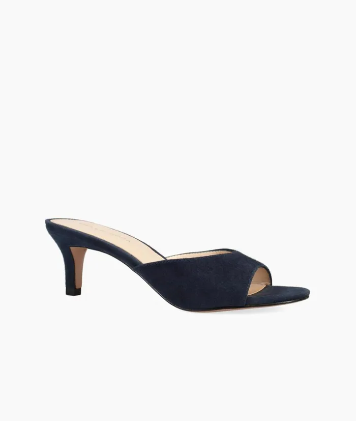 Pelle Moda Balin Slide 8211 Midnight Midnight Kid Suede Women Low Heels Pelle Moda Balin Slide 8211 Midnight Midnight Kid Suede Women Low Heels