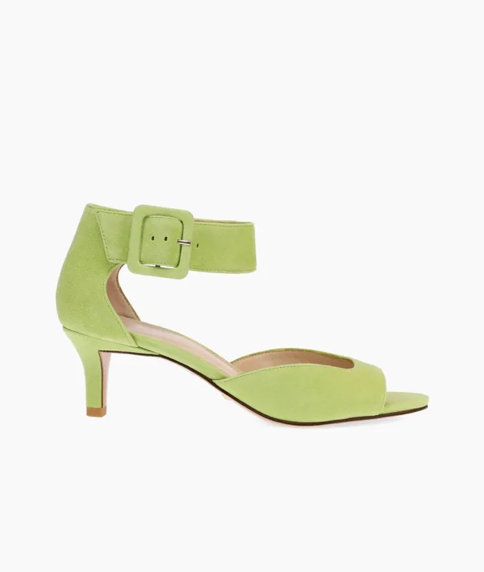 Pelle Moda Berlin Low Heel 8211 Celery Celery Kid Suede Women Low Heels