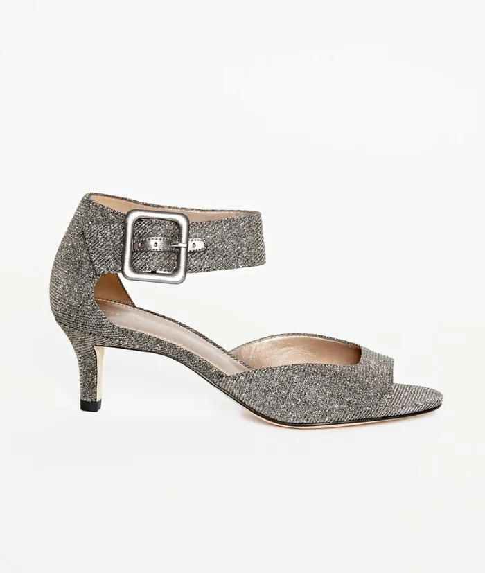 Pelle Moda Berlin Low Heel 8211 Smoke Smoke Glitter Textile Women Low Heels