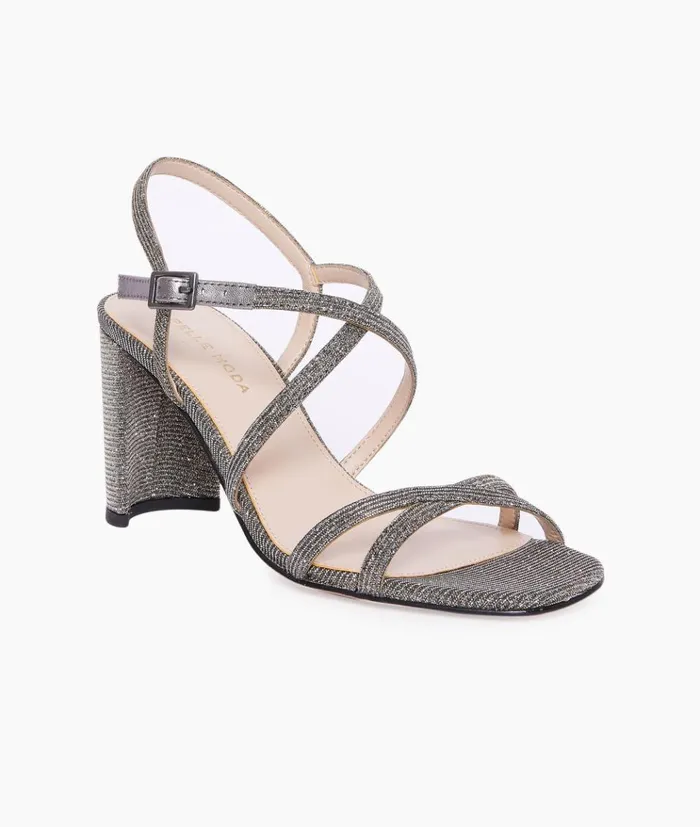 Pelle Moda Noreen 2 High Heel 8211 Smoke Smoke Glitter Textile Women High Heels Pelle Moda Noreen 2 High Heel 8211 Smoke Smoke Glitter Textile Women High Heels