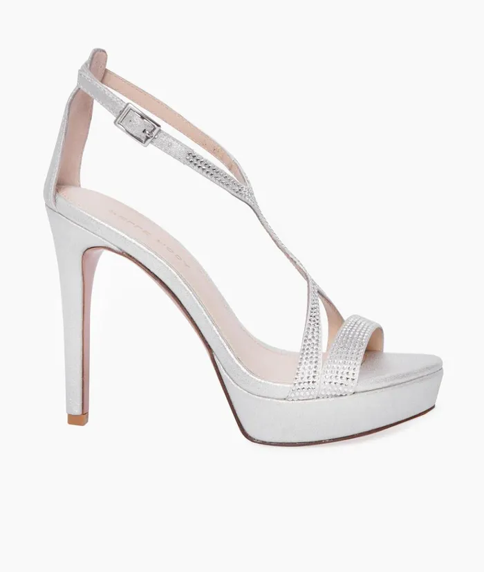 Pelle Moda Onora Platform 8211 Silver Silver SatinMetallic Suede Women Platforms Pelle Moda Onora Platform 8211 Silver Silver SatinMetallic Suede Women Platforms