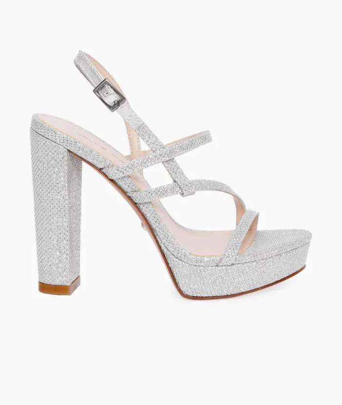 Pelle Moda Patsi 2 Platform 8211 Silver Silver Metallic Textile Women Platforms