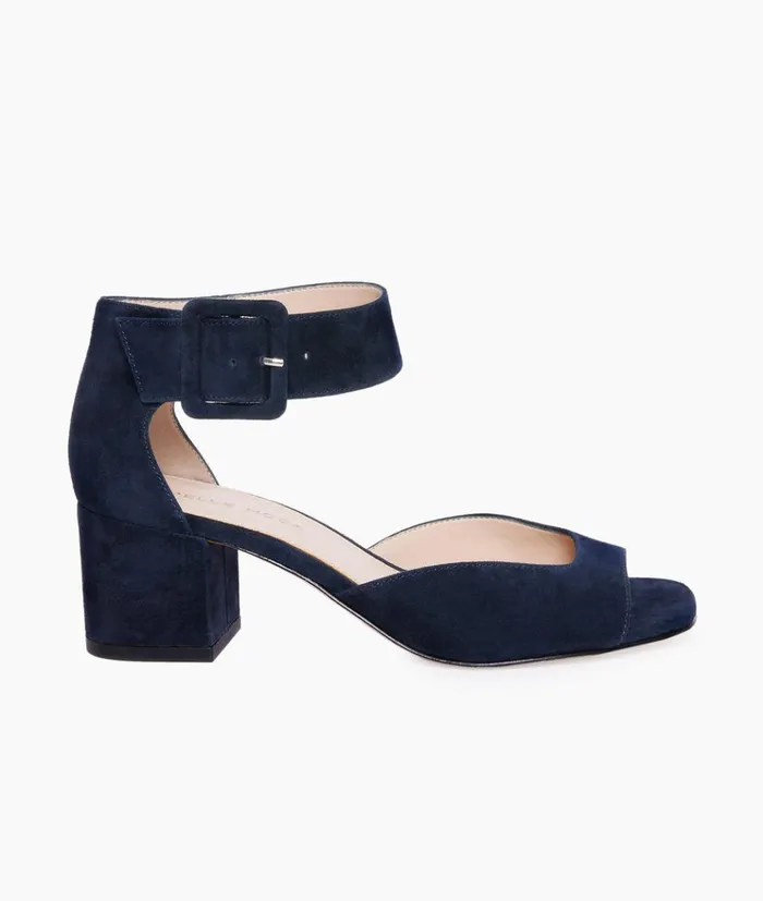 Pelle Moda Uliss Low Heel 8211 Midnight Midnight Kid Suede Women Low Heels
