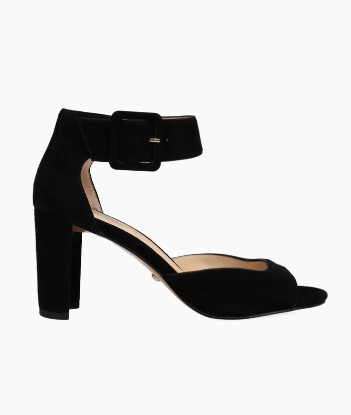 Pelle Moda Vinni High Heel 8211 Black Black Kid Suede Women High Heels
