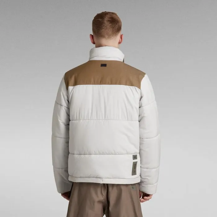 Puffer Jackets Men GStar RAW Attac Utility PM Puffer Cool Grey