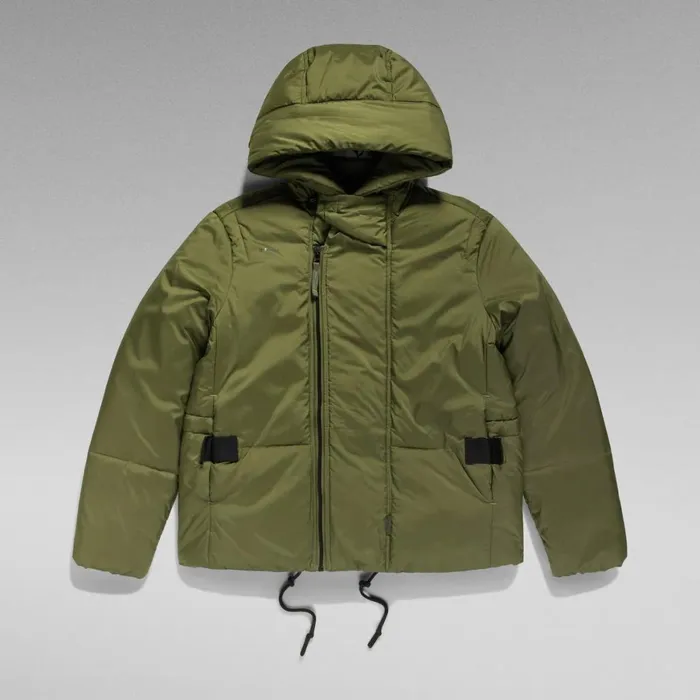 Puffer Jackets Women GStar RAW GWhistler Short Padded Jacket Shadow Olive
