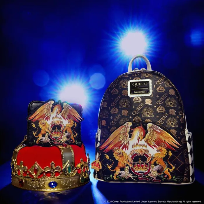 Queen Crest Logo Mini Backpack Unisex Loungefly Bags and Wallets Queen Crest Logo Mini Backpack Unisex Loungefly Bags and Wallets