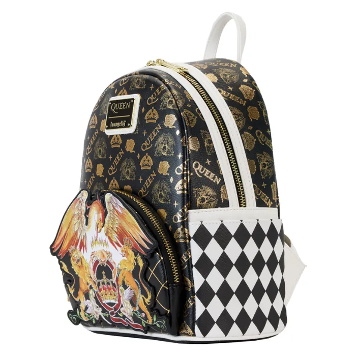 Queen Crest Logo Mini Backpack Unisex Loungefly Bags and Wallets Queen Crest Logo Mini Backpack Unisex Loungefly Bags and Wallets