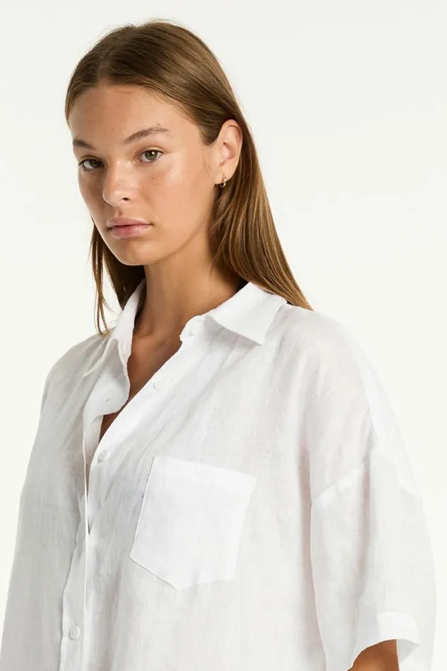 Resort Linen Aloha Shirt Resort Linen Women Sea Level Linen