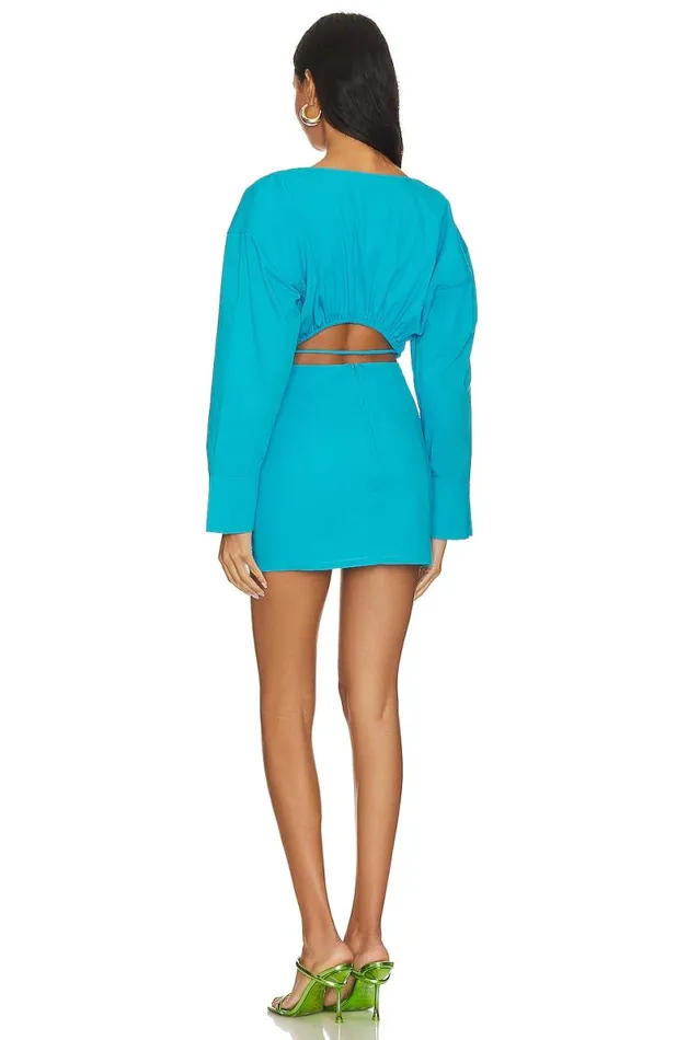 Rockaway Mini Dress Cerulean Blue Women Lovers and Friends Dresses