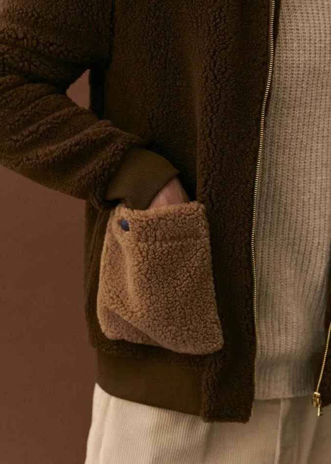 Szane Jackets and Coats Mens Bayers Jacket Ecru Brown