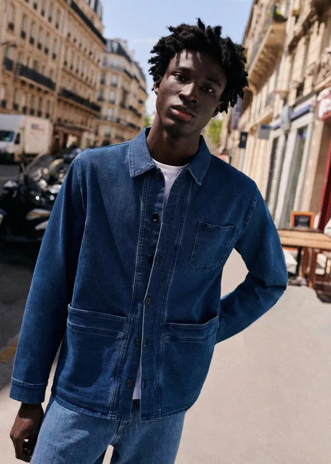 Szane Jackets and Coats Mens Will Jacket Denim Blue