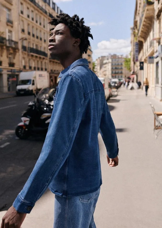 Szane Jackets and Coats Mens Will Jacket Denim Blue