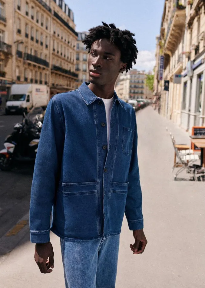 Szane Jackets and Coats Mens Will Jacket Denim Blue