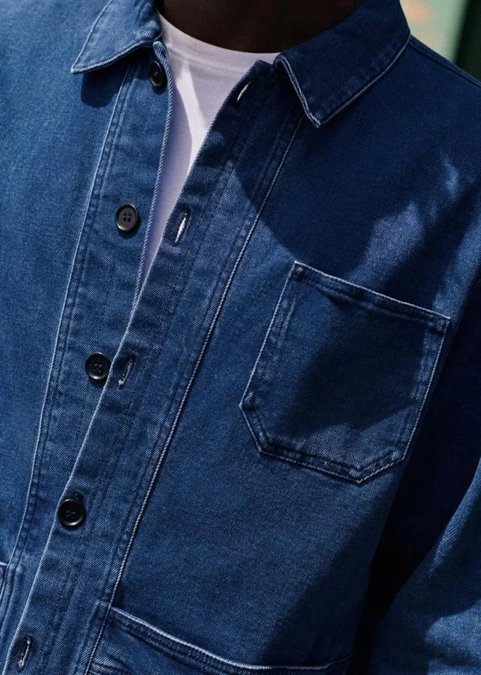 Szane Jackets and Coats Mens Will Jacket Denim Blue