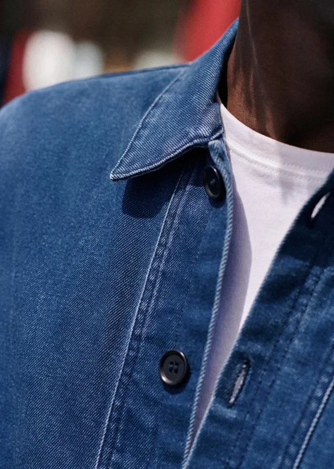 Szane Jackets and Coats Mens Will Jacket Denim Blue