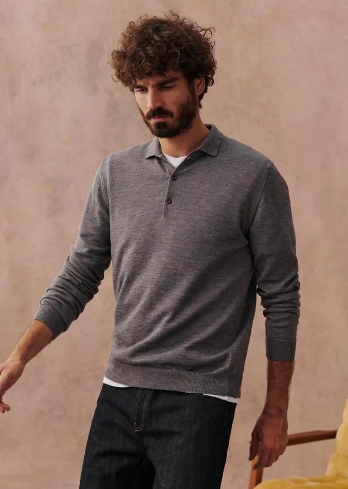 Szane Knitwear Mens Mike Sweater Grey