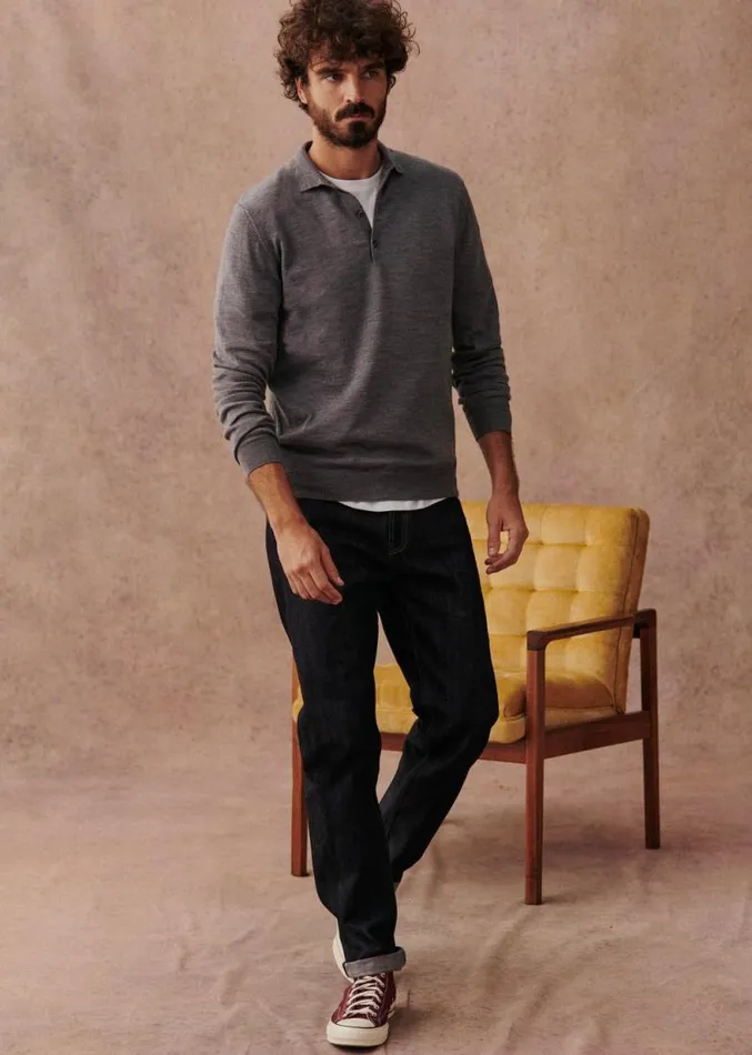 Szane Knitwear Mens Mike Sweater Grey