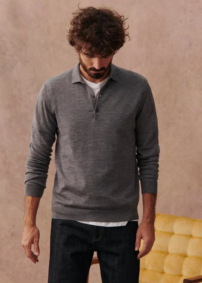 Szane Knitwear Mens Mike Sweater Grey
