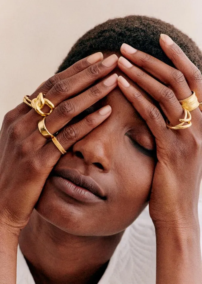 Szane Rings and Bracelets Womens Arthur Large Ring Gold