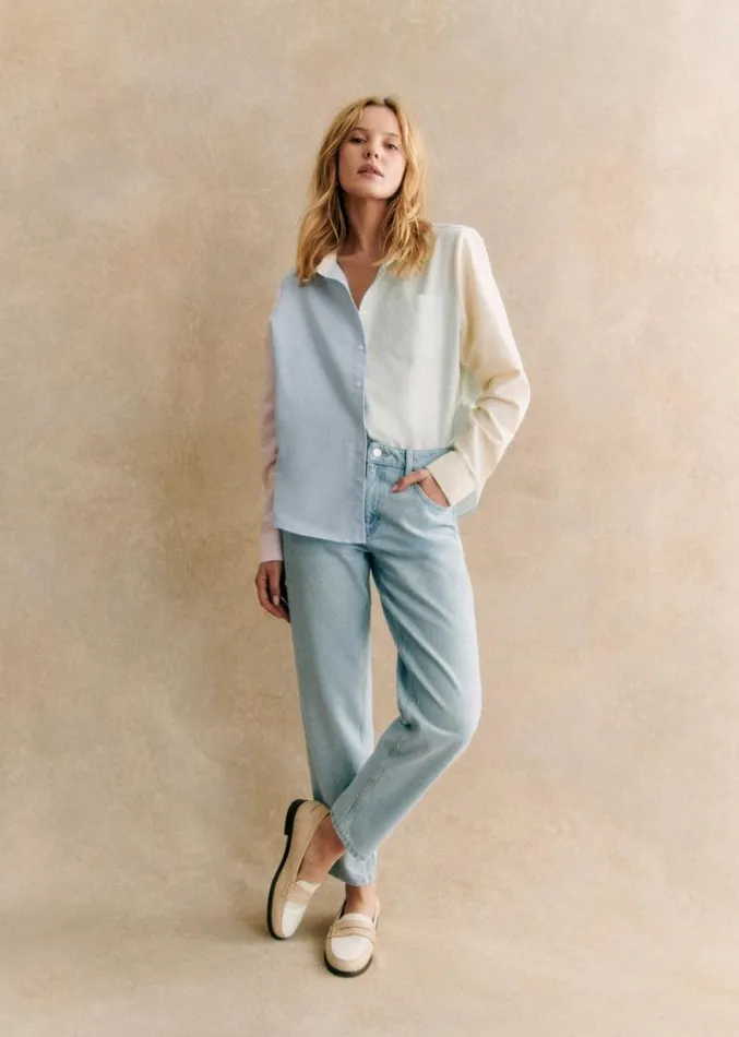 Szane Tops Womens Tomboy Shirt Pastel Colours