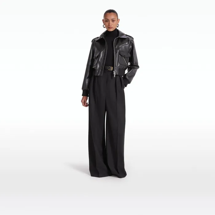 Safiyaa Elizabetta Black Jacket Women Jackets and Coats