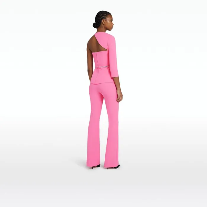 Safiyaa Giustina Aurora Top With Embroidered Belt Women Tops