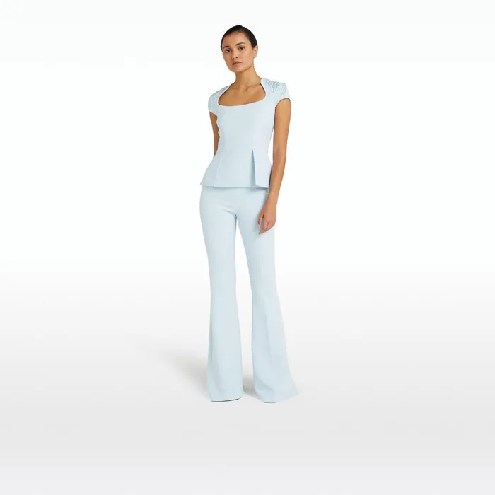Safiyaa Halluana Ice Blue Trousers Women Trousers