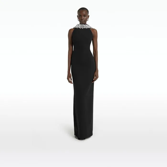 Safiyaa Holli Black Long Dress Women Dresses