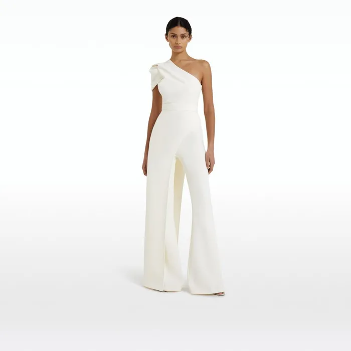 Safiyaa Kora Ivory Asymmetric Top Women Tops