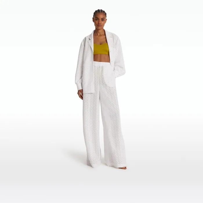 Safiyaa Rewana Ivory Trousers Women Swimwear
