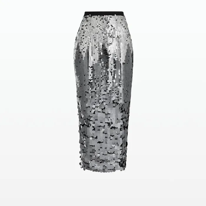 Safiyaa Siga Gunmetal Skirt Women Skirts