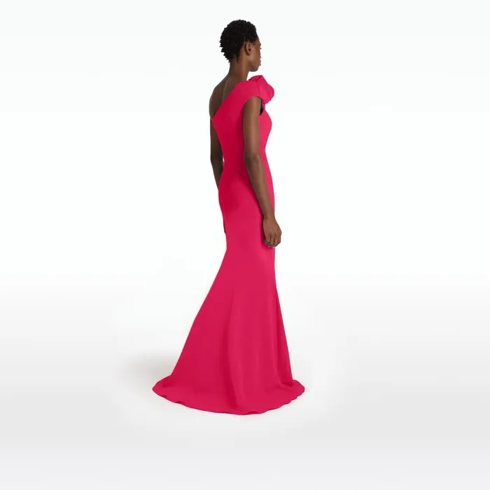 Safiyaa Tanna Raspberry Long Dress Women Dresses