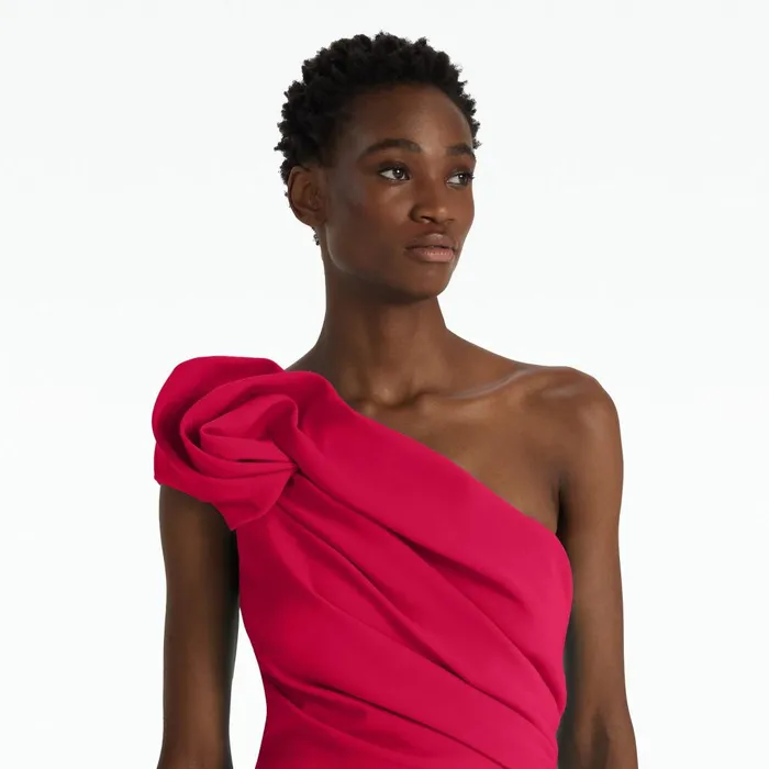 Safiyaa Tanna Raspberry Long Dress Women Dresses