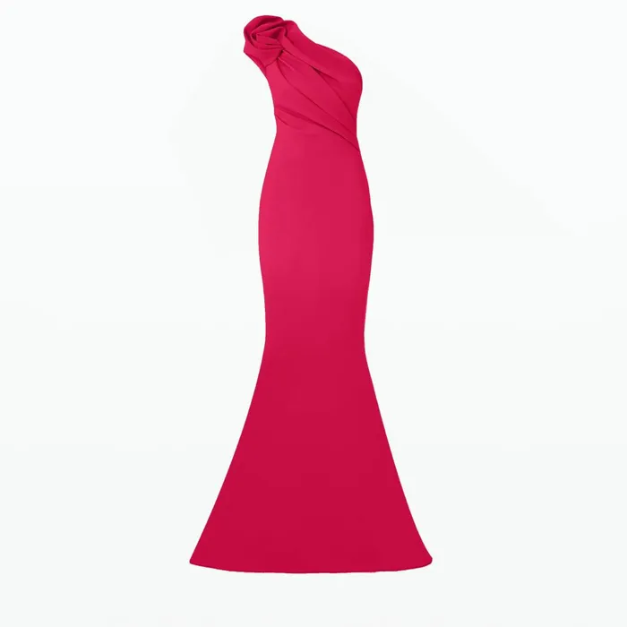 Safiyaa Tanna Raspberry Long Dress Women Dresses