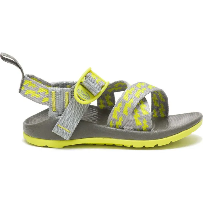 Sandals Kids Chaco Z1 EcoTread Sandal Bolt Neon