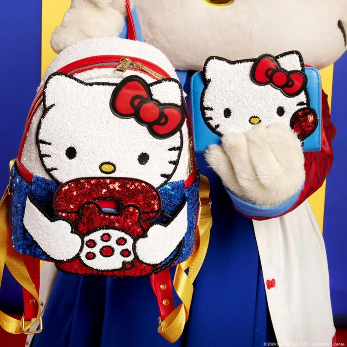 Sanrio Exclusive Hello Kitty 50th Anniversary Phone Sequin Cosplay Zip Around Wallet Unisex Loungefly Bags and Wallets Sanrio Exclusive Hello Kitty 50th Anniversary Phone Sequin Cosplay Zip Around Wallet Unisex Loungefly Bags and Wallets