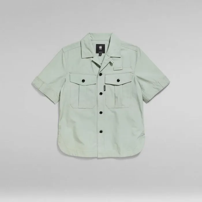 Shirts and Blouses Women GStar RAW Officer Bowling Shirt Iceberg Green