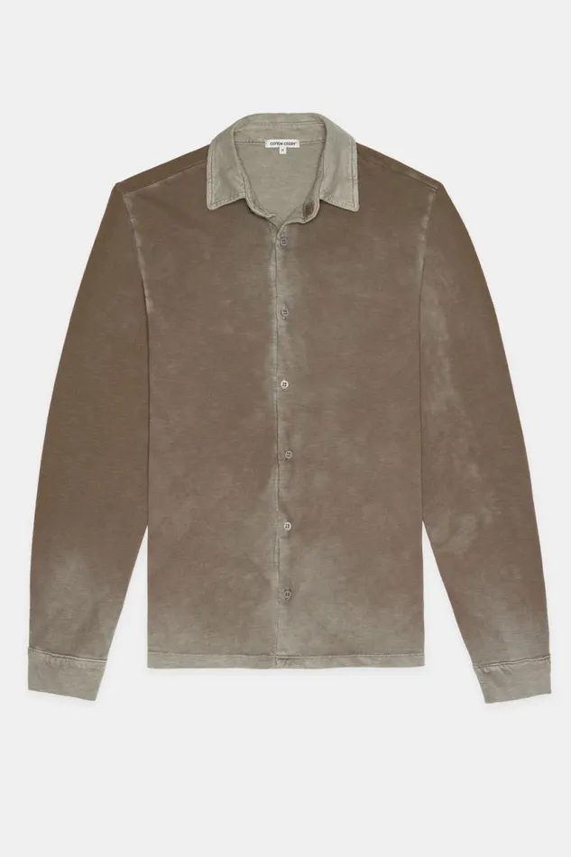 Shirts Men COTTON CITIZEN Presley Buttondown Vintage Taupe Shirts Men COTTON CITIZEN Presley Buttondown Vintage Taupe