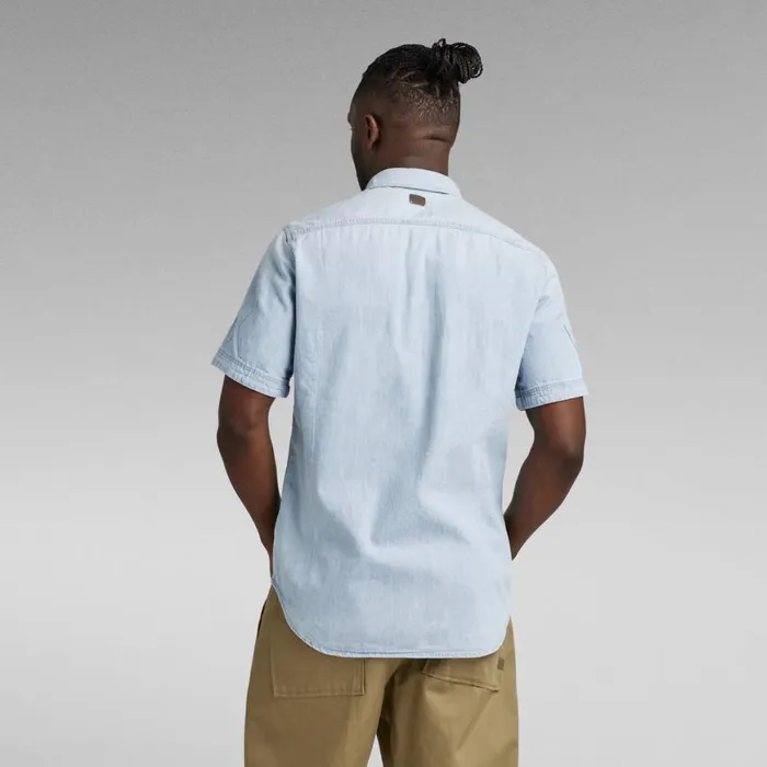 Shirts Men GStar RAW 3301 Slim Denim Shirt Light Aged