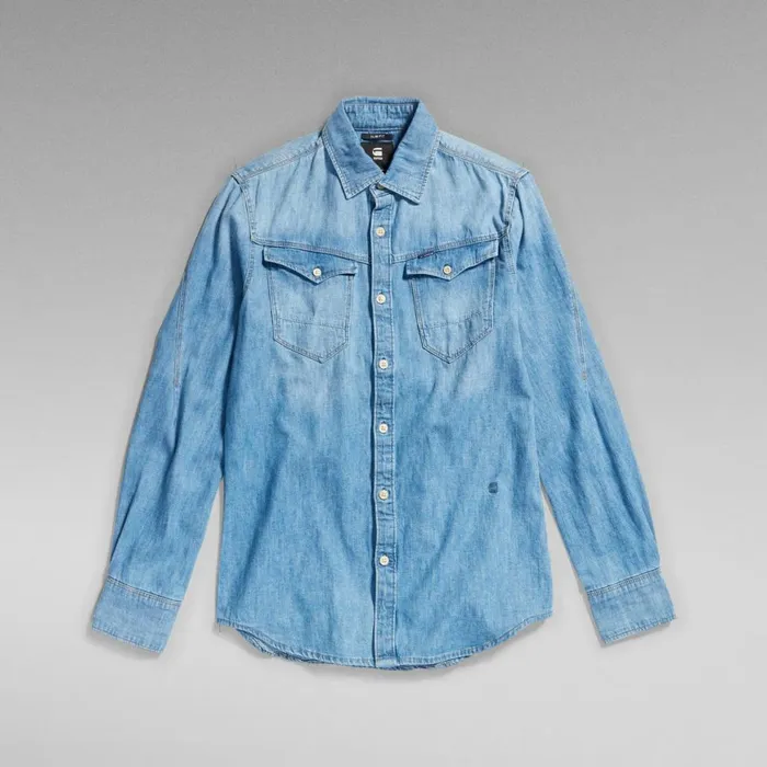 Shirts Men GStar RAW Arc 3D Slim Shirt Medium Aged