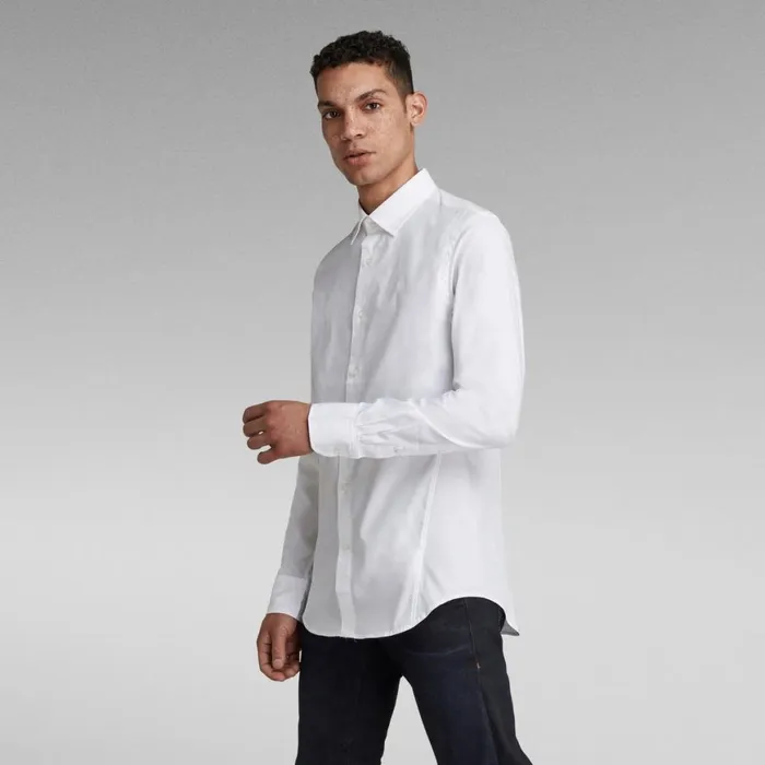 Shirts Men GStar RAW Dressed Super Slim Shirt White