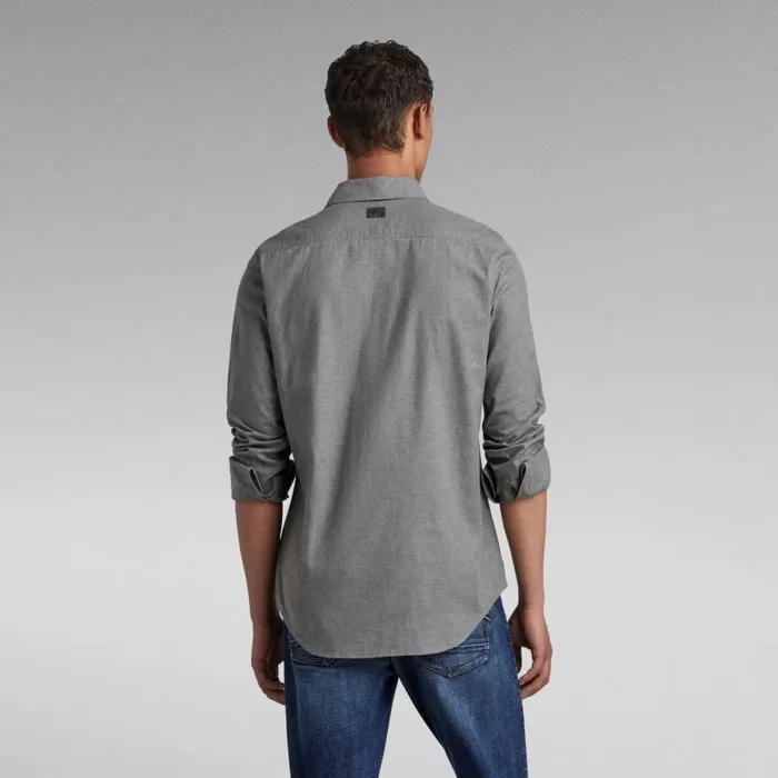 Shirts Men GStar RAW Marine Slim Shirt Basalt Heather