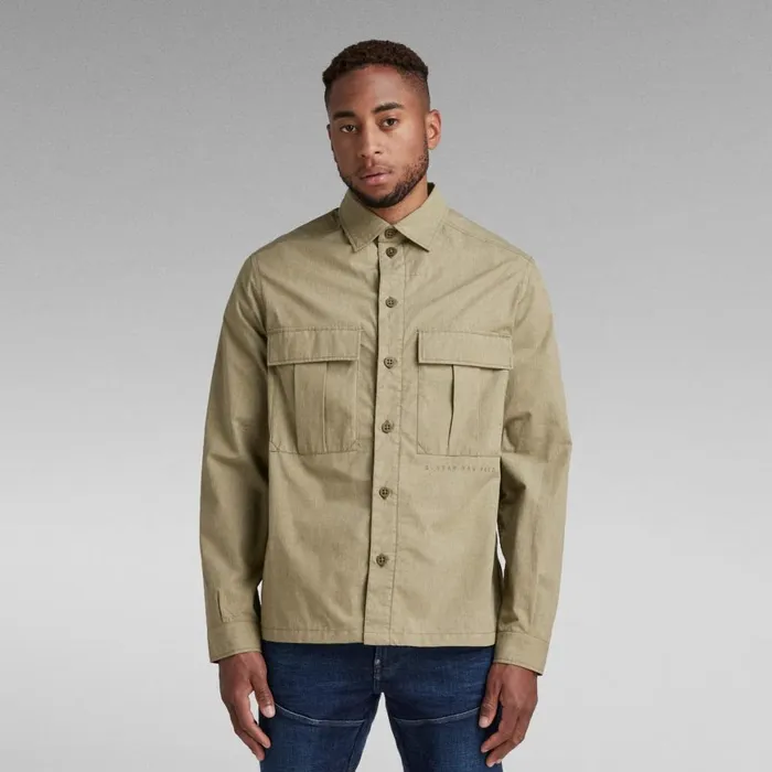Shirts Men GStar RAW Utility Relaxed Shirt Army Green